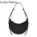 Bolsa Meia-Lua Feminina em Couro Sintético com Alça Ajustável