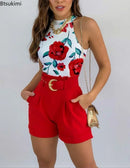 Conjunto Feminino Blusa e Short Primavera/Verão