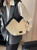 Bolsa Tote Feminina Estilo Palha com Detalhes