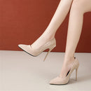 Scarpin Salto Alto Fino com Brilho