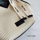 Bolsa Tote Feminina Estilo Palha com Detalhes