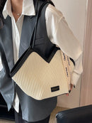 Bolsa Tote Feminina Estilo Palha com Detalhes