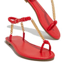 Sandália Feminina Básica com Corrente