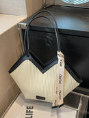 Bolsa Tote Feminina Estilo Palha com Detalhes