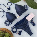 Biquíni Feminino Cortininha com Bojo Removível – Cores Vibrantes