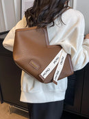 Bolsa Tote Feminina Estilo Palha com Detalhes