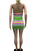 Conjunto Crochê Listrado Primavera/Verão