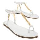 Sandália Feminina Básica com Corrente