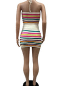 Conjunto Crochê Listrado Primavera/Verão