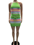 Conjunto Crochê Listrado Primavera/Verão