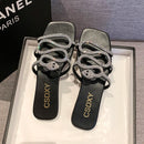 Chinelo Moderno Feminino com Salto Baixo